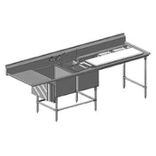 Eagle FNP2840-2-24L-48TR Spec-Master® FNP Series Prep Sink Two Compartment