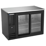 Beverage Air BB48HC-1-F-GS-B - Refrigerated Food Rated Back Bar Storage Cabinet, Two-section