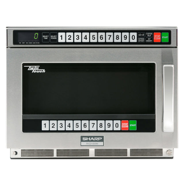 Sharp R-CD1200M TwinTouch™ Commercial Microwave Oven 1200 Watts 0.75 Cu. Ft. Capacity