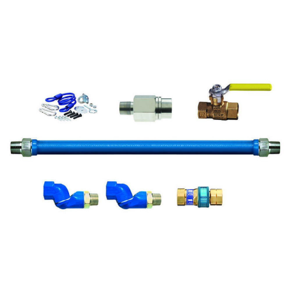 Dormont CAN1675KIT2S48EFV - Dormont Blue Hose Moveable Gas Connector Kit, 3/4" Inside Dia.