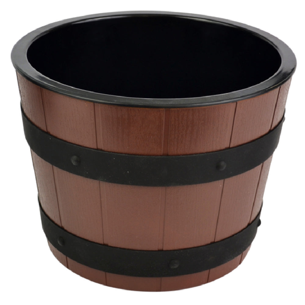 BauscherHepp BBS353 Gourmet Barrel Bowl Set 6 Qt. Includes: (1) 10-1/2" Dia. X 7-3/4"H Brown ABS Bowl