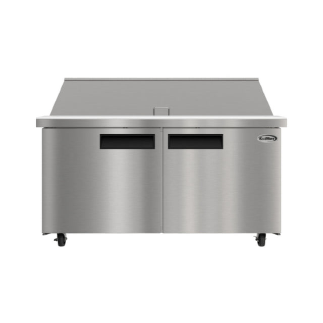 Koolmore KM-MPTR60-2D - Mega Top Sandwich / Salad Prep Table, 60.2"W, 18.4 Cu.ft.