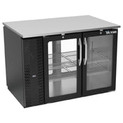 Victory VBB48HC-FG-PT-B - Pass-Thru Back Bar Refrigerator, Food Rated, Two-section