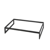 FOH BRI027BKS18 Smart Buffet Ware® T-Collection Riser 4" Full Size