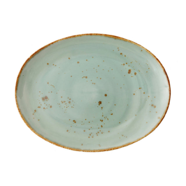 Fortessa TC7300.DV.5.29 Erthe Celadon Platter 15.25x11.75" (38.5x29.5cm) Coupe