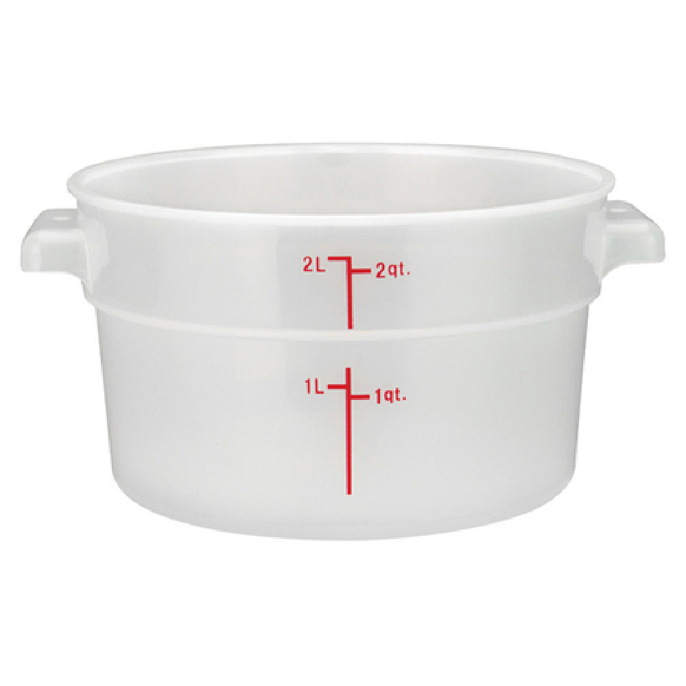 Winco PTRC-2 Storage Container 2 Qt. 7.31" X 8.38" X 4.25"H