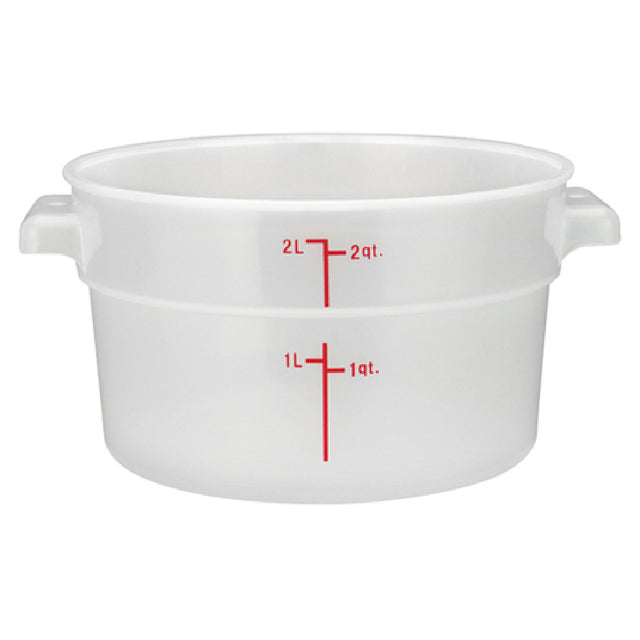 Winco PTRC-2 Storage Container 2 Qt. 7.31" X 8.38" X 4.25"H