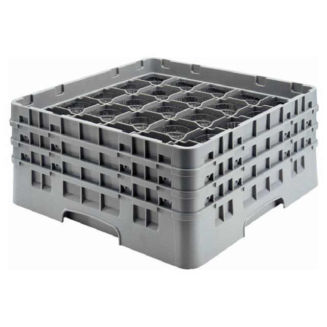 Cambro 36S534151 Camrack® Glass Rack With (2) Soft Gray Extenders Full Size