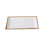Yanco GL-213 Glory Rectangular Plate 13 3/8"W X 73/8"D X 1"H Dishwasher Safe