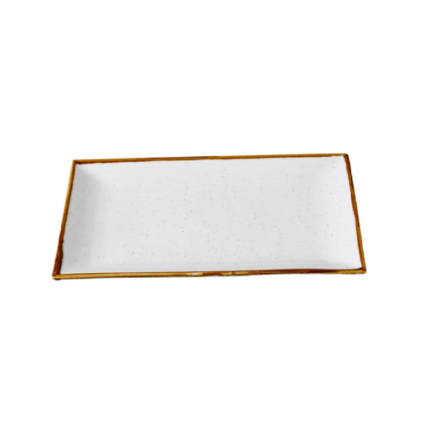 Yanco GL-213 Glory Rectangular Plate 13 3/8"W X 73/8"D X 1"H Dishwasher Safe
