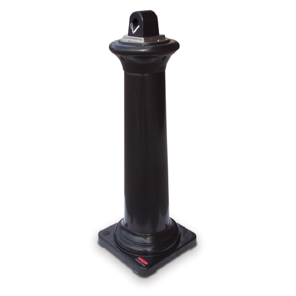 Rubbermaid FG9W3000BLA GroundsKeeper™ Smoking Management Tuscan Receptacle 13" Square X 38-2/5"H