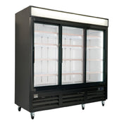 Kelvinator KCHSGM72R (738320) 3-sliding Glass Door Refrigerator 81" Long