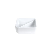 FOH BBO045WHU18 Smart Buffet Ware® Eco System Divided Bowl 9" Square