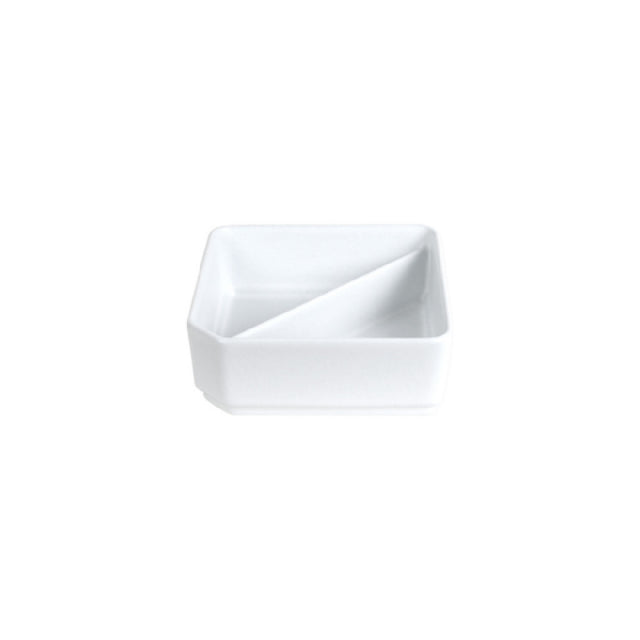 FOH BBO045WHU18 Smart Buffet Ware® Eco System Divided Bowl 9" Square