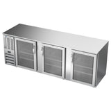 Beverage Air BB94HC-FG-S - Refrigerated Food Rated Back Bar Storage Cabinet, Three-section