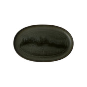 Steelite 6418MY034 Oval Plate 11.5"W X 7.25"D X 1"H Wabi Sabi Kelp