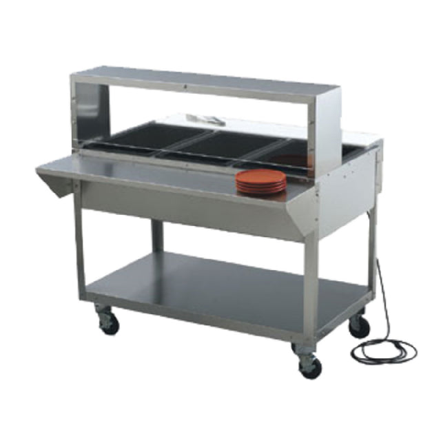 Vollrath 38044 ServeWell® Work/Overshelf 61-1/4"W X 10"D X 13"H Without Acrylic Panel