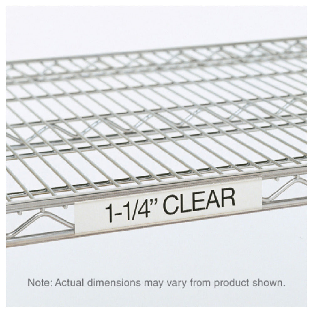 Metro 9990CL5 Quick Ship Super Erecta® Label Holder 55" X 1-1/4" Clear Plastic