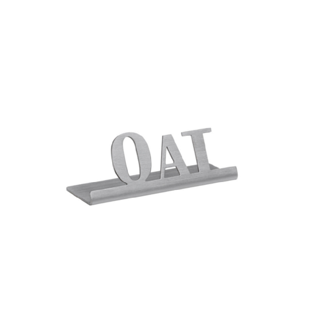 Service Ideas 1C-ST-OAT-SIGN Table Sign "Oat" 1"H X 2-3/4"W