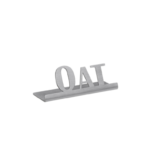 Service Ideas 1C-ST-OAT-SIGN Table Sign "Oat" 1"H X 2-3/4"W
