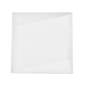 CAC China QZT-207 Crystal Plate 7-1/2"L X 7-1/2"W X 1"H Square