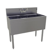 Glastender TSA-36-S Underbar Sink Unit Three Compartment 36"W X 19"D
