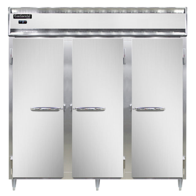 Continental Refrigerator DL3F-SA Designer Line Freezer Reach-in Three-section