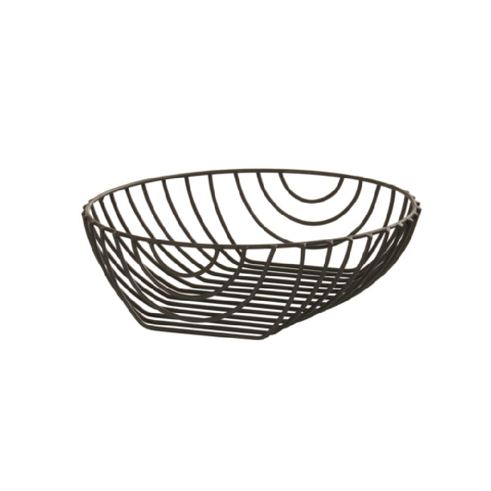 Cal-Mil 23758-14-13 Madison Coupe Wire Basket 14.25"W X 14.25"D X 4.25"H Black Wire