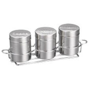 Tablecraft 758 Shaker Rack 10-1/8" X 2-3/4" X 1-1/4" Holds (3) Shakers