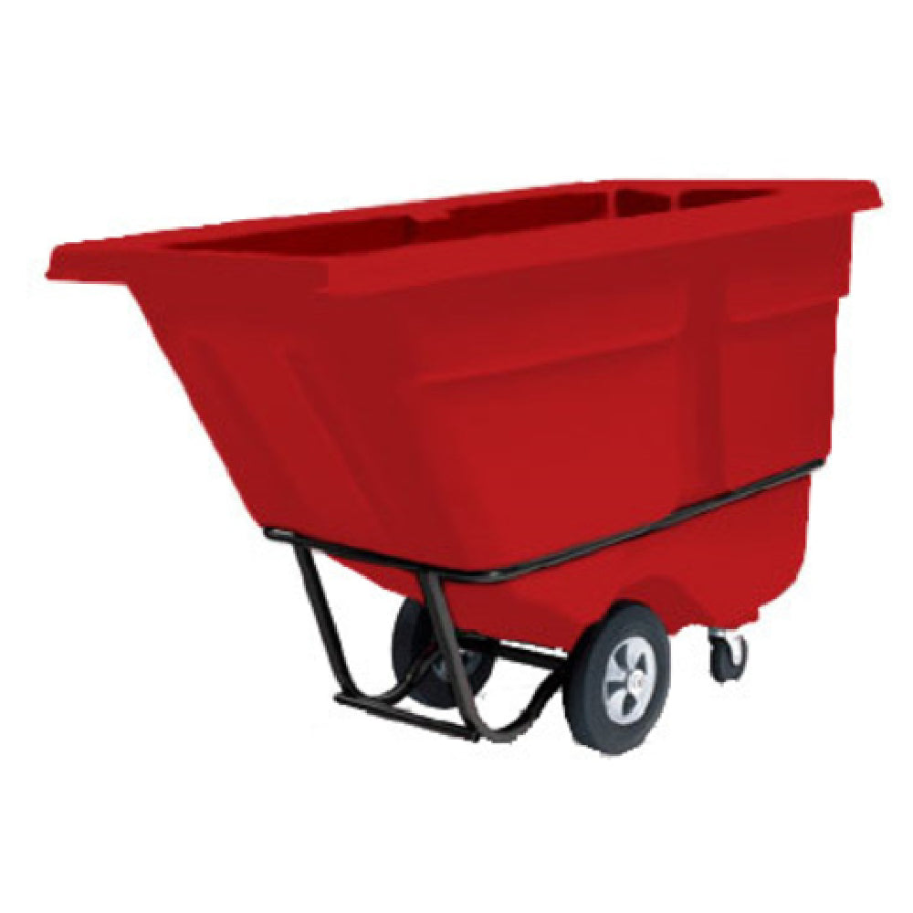 Rubbermaid FG131500RED Rotational Molded Tilt Truck Utility Duty 1250 Lb. Capacity