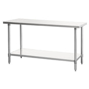 Atosa SSTW-3060 MixRite Work Table 60"W X 30"D X 34"H 18/430 Stainless Steel Top With Turned Down Edges