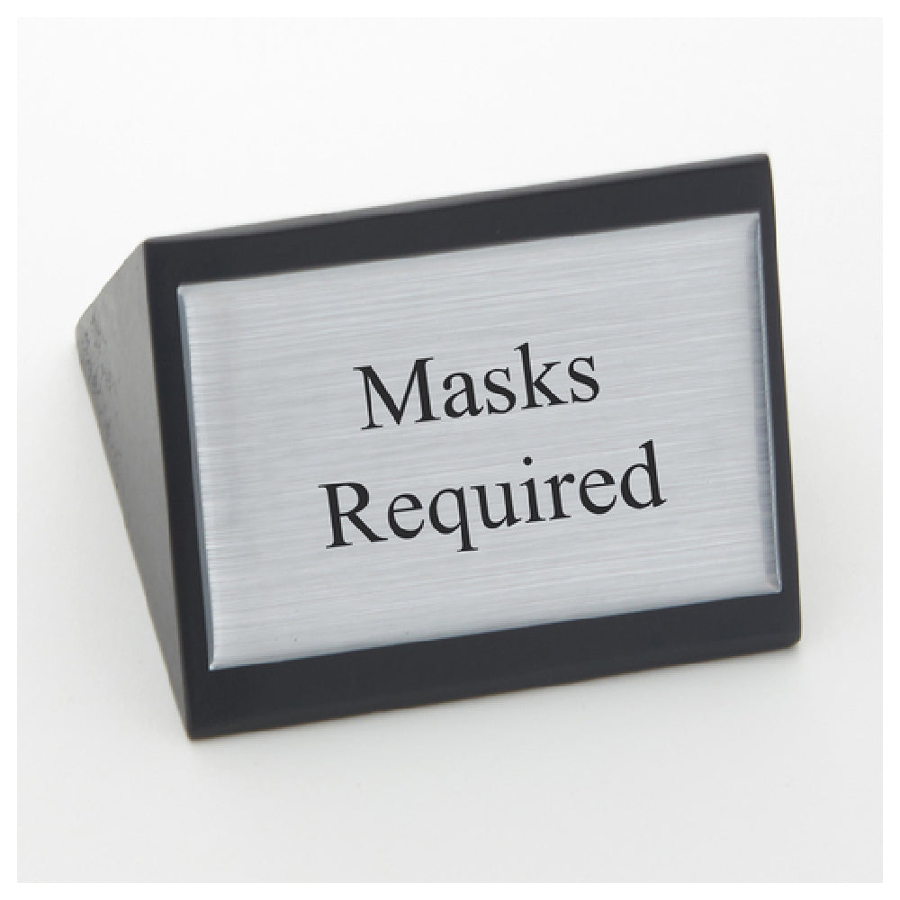 American Metalcraft SIGNMR Mask Required Sign Triangular 3"W X 1-3/4"H