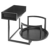 Hubert 84417 - Cerve Collection Plate & Napkin Holder, 2-compartment, 10-1/2" X 15-1/2" X 9-4/5"H