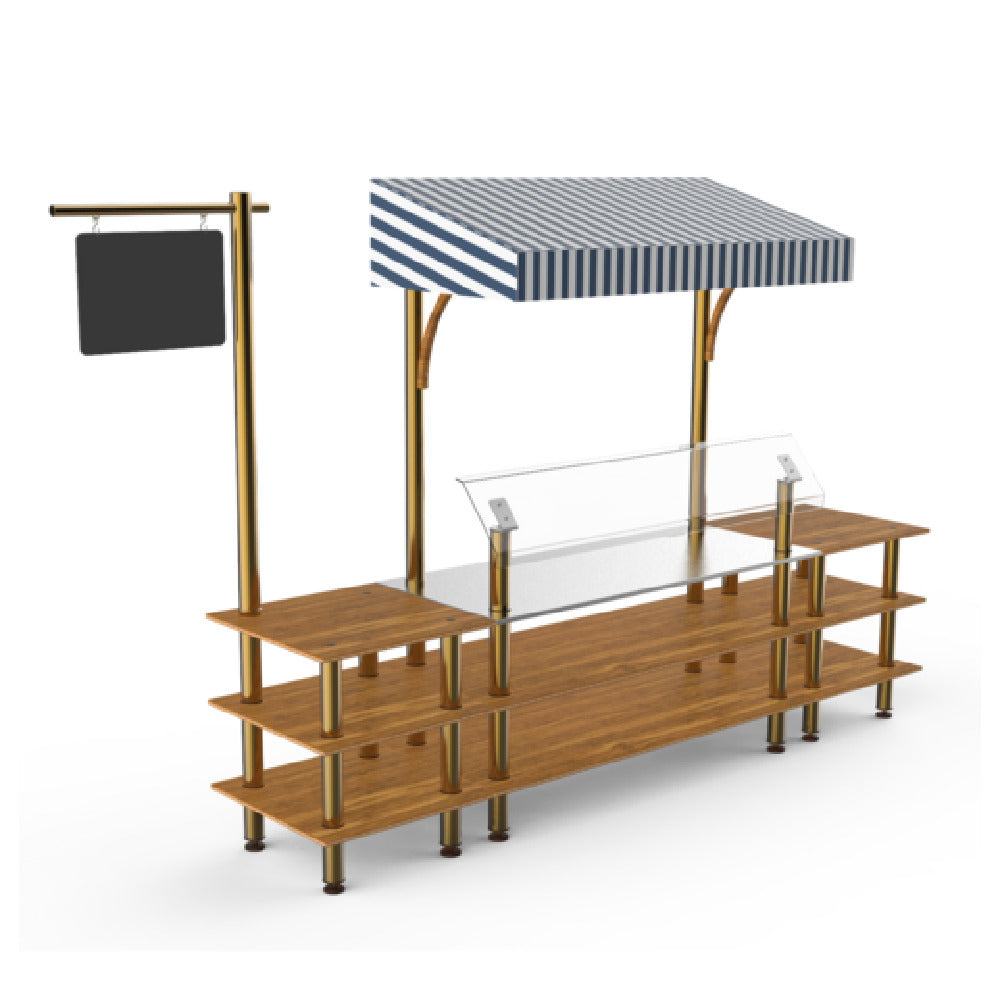 Steelite MGCMLA04BBWF - Classic Canopy Station, 130.0" X 33.0" X 95.5", Modular