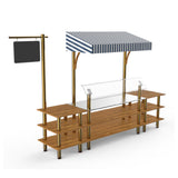 Steelite MGCMLA04BBWF - Classic Canopy Station, 130.0" X 33.0" X 95.5", Modular
