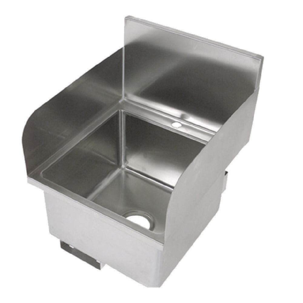 John Boos PBHS-W-1616-SSLR-X Pro-Bowl Hand Sink Wall Mount 16"W X 16" Front-to-back X 10" Deep Bowl