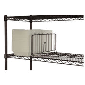 1880 Hospitality FSD24BK Focus Foodservice Shelf Divider 24"W X 8"H For Dry Storage