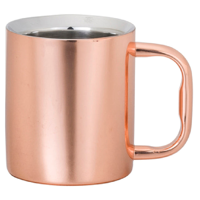 Steelite 7600CV031 Double Wall Mug Copper Finish 8.0 Oz 4.5" X 3.0" X 3.5"
