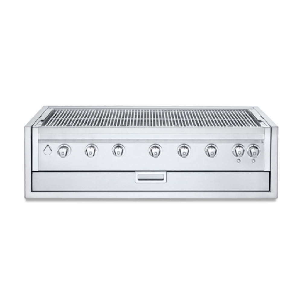 Crown Verity IBI48-GO-FLT Infinite Series 48" Built-In Outdoor Charbroiler Grill (7) 14750 BTUH Stainless Steel Burners