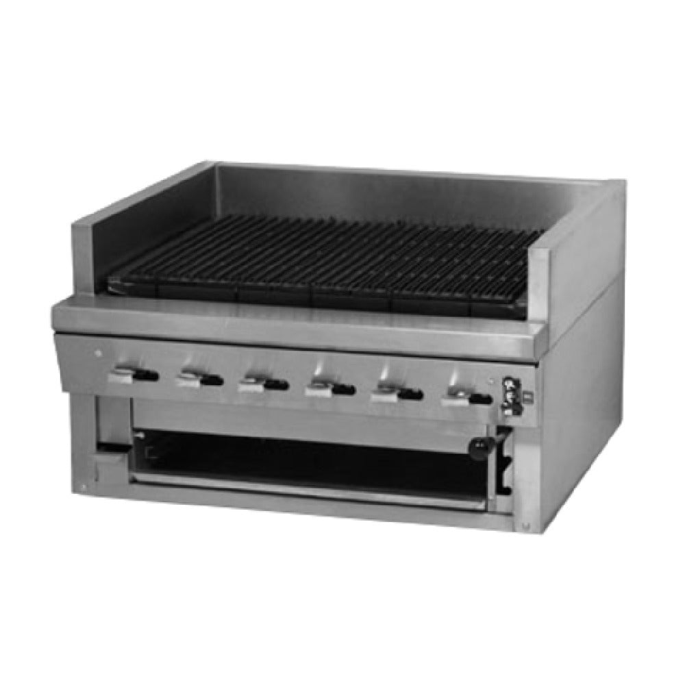 Montague Company UFSC-48C Legend™ Char-Broiler 48" Free Standing Countertop Ceramic Briquettes