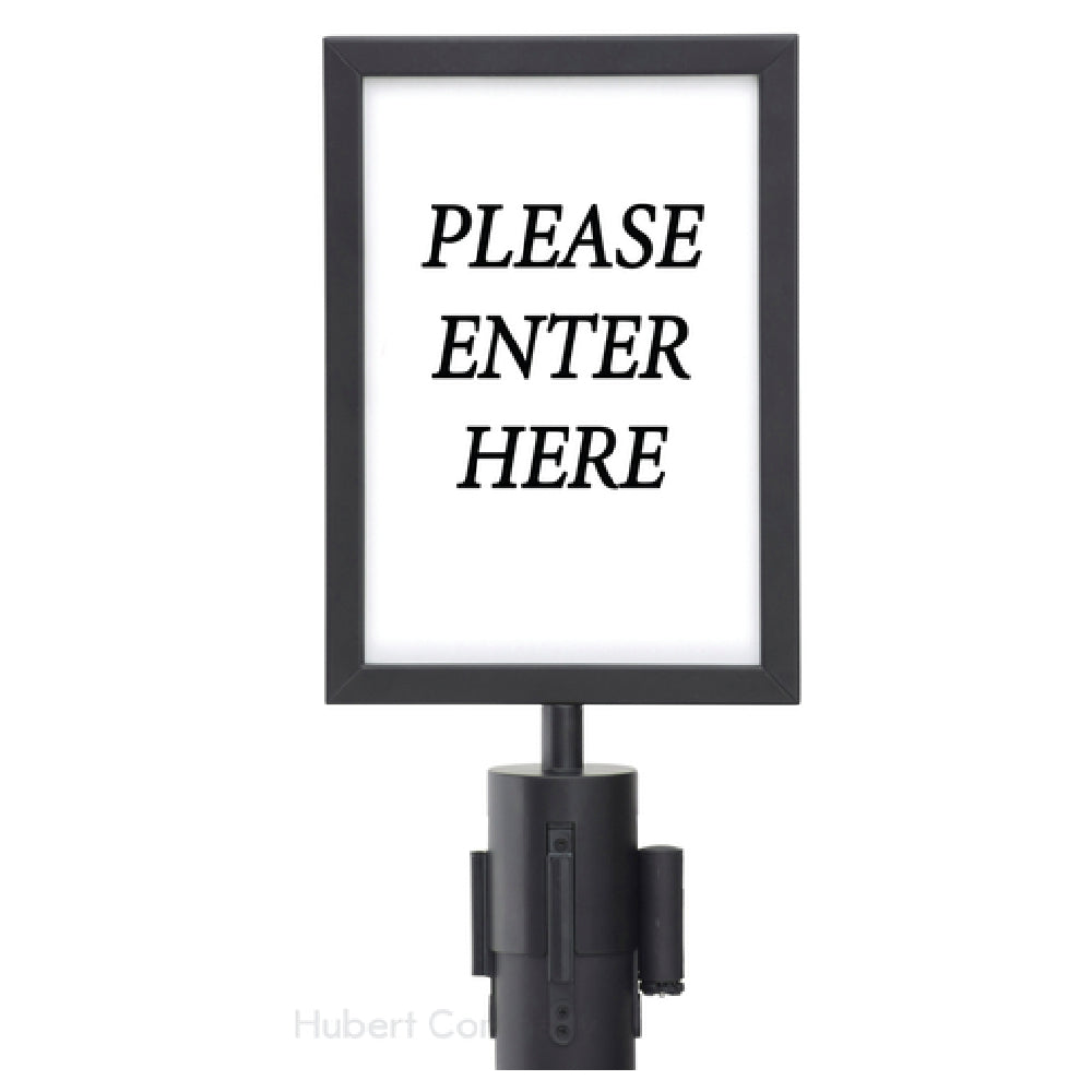 Hubert 62986 - Sign Frame, For Barrier Post #49970,8-1/3"L X 11-3/4"H, Rectangular
