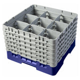 Cambro 9S1114186 Camrack® Glass Rack With (6) Soft Gray Extenders Full Size