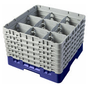 Cambro 9S1114186 Camrack® Glass Rack With (6) Soft Gray Extenders Full Size