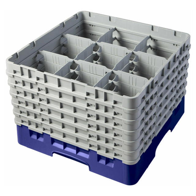 Cambro 9S1114186 Camrack® Glass Rack With (6) Soft Gray Extenders Full Size