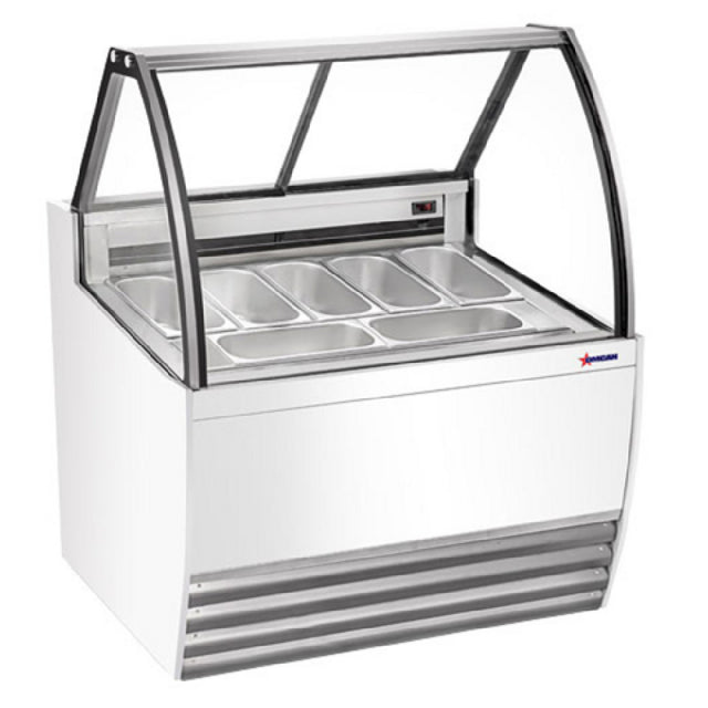 Omcan 47571 (FR-CN-0007W) Gelato Display Showcase 41"W (7) Pan Capacity