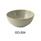 Yanco GO-504 Golden Coast Small Bowl 4-1/4"W X 4-1/4"D X 1-3/4"H 7 Oz