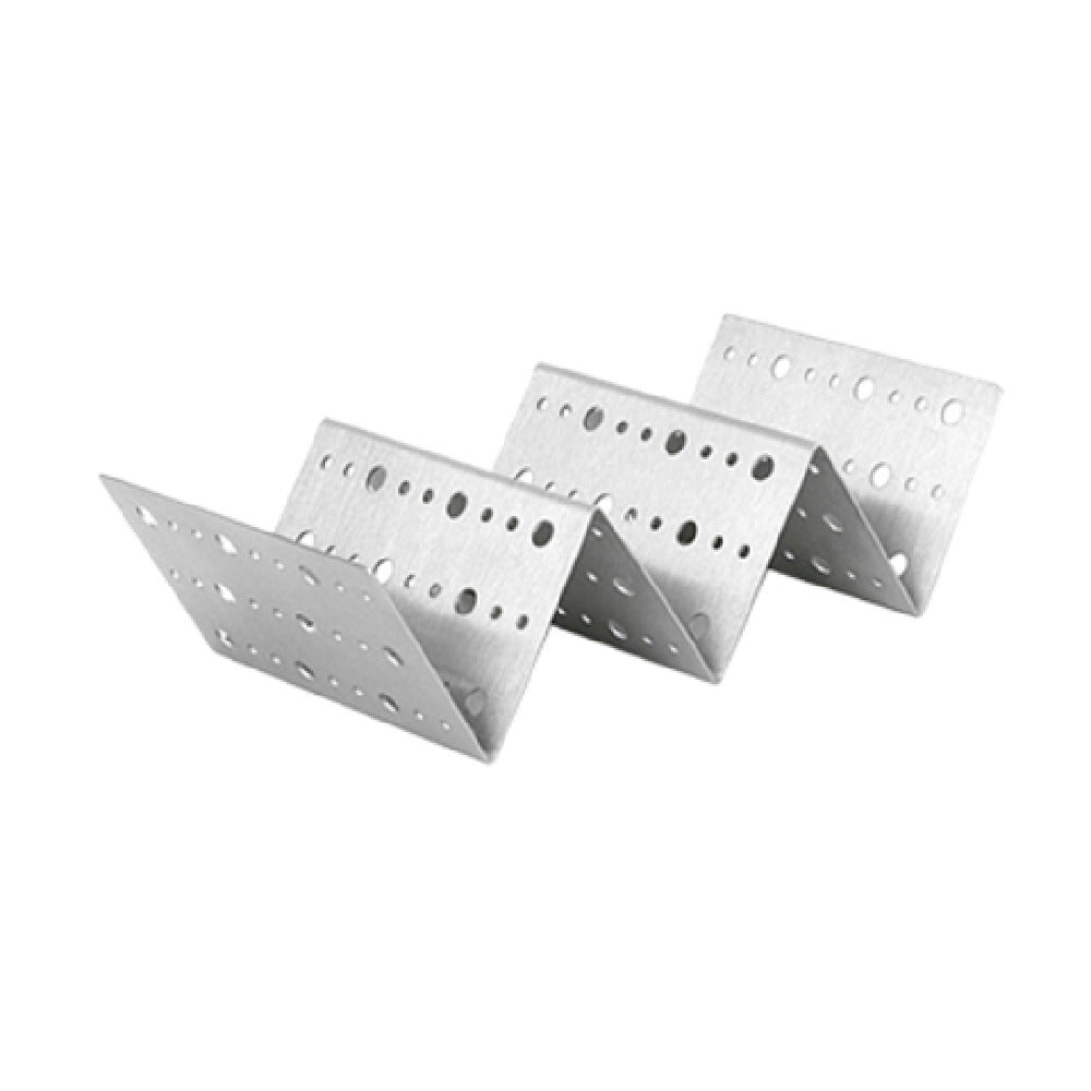 FOH DHO001BSS23 Dots Taco Holder 8" X 4" X 2" Holds 2 Or 3 Tacos