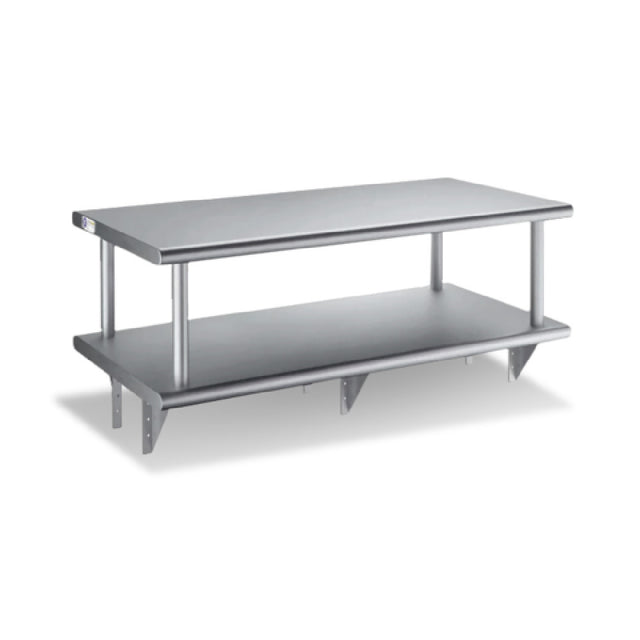 Steel Works Stainless SWPTSD-2472-316 Heavy Duty Pass Thru Shelf With Over Shelf