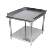 BK Resources SVET-2430 Equipment Stand 25"W X 30"D X 26"H 18/430 Stainless Steel Top Reinforced With 1-1/2" Square Tubing