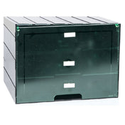 Brunner Anliker BOX LARGE3-5 - (232.01552) Disc Storage Case, (3) Shelves, Holds (4) Discs